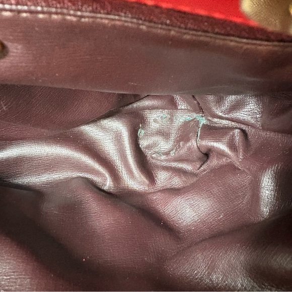 80s 90s Vintage Aspects Red Snakeskin Leather Crossbody Bag - Picture 9 of 11